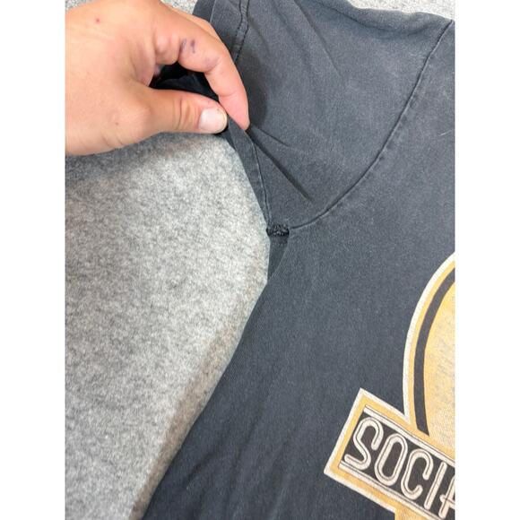 Vintage 90s Social Distortion T Shirt Mens Small Black Graphic Streetwear Casual - Picture 3 of 8